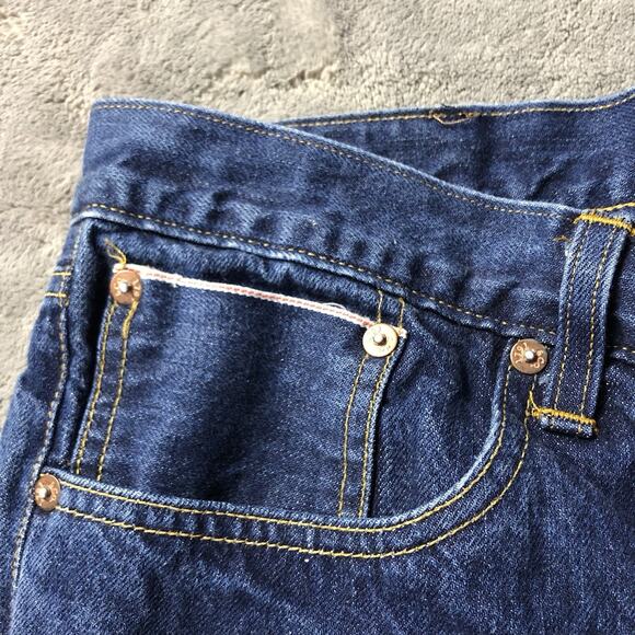 1791 Supply Co Jeans Mens 38x34 Selvedge Straight Leg Mid Rise Denim USA - Picture 8 of 14